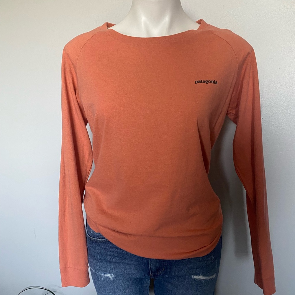 Patagonia Women's Long-Sleeve Top in Rust Orange